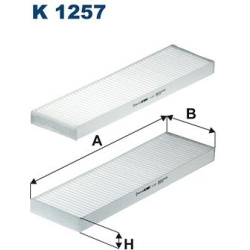 filtras, salono oras
                                FILTRON                                                K1257-2X, Nenurod