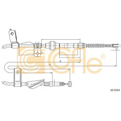 trosas, stovėjimo stabdys
                                COFLE                                                10.5233, Nenu