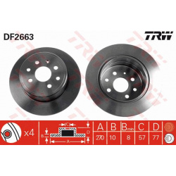 Stabdžių diskas
                                TRW                                                DF2663, TRW, DF2663, aut