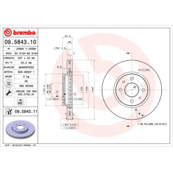 Stabdžių diskas PRIME LINE - UV Coated
                                BREMBO                                              