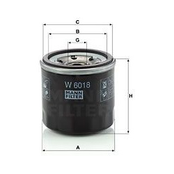 Alyvos filtras
                                MANN-FILTER                                                W6018, MANN-FILTER,