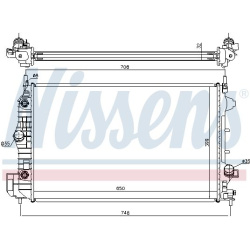 Aušinimo radiatorius
                                NISSENS                                                63113A, NISSENS,