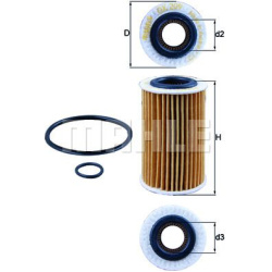 Filtras tepalo
MAHLE OX209D, MAHLE, OX209D, au