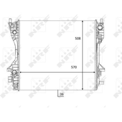 Aušinimo radiatorius
NRF 59060, NRF, 59060, a