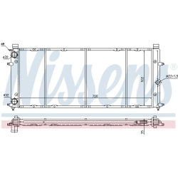 Aušinimo radiatorius
                                NISSENS                                                65184, NISSENS, 