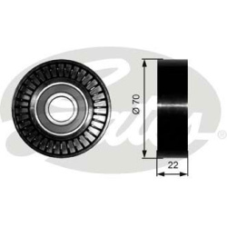 kreipiantysis skriemulys, V formos rumbuotas diržas DriveAlign™
                                GATES                     