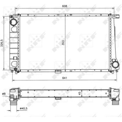 Aušinimo radiatorius
NRF 51568, NRF, 51568, a