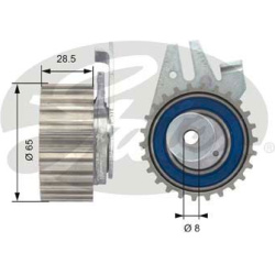 įtempiklio skriemulys, paskirstymo diržas PowerGrip™
GATES