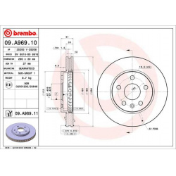 stabdžių diskas (1vnt) PRIME LINE - UV Coated
                                BREMBO                                       