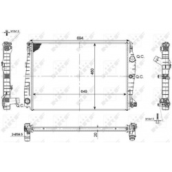 Aušinimo radiatorius
                                NRF                                                53114, NRF, 53114, a