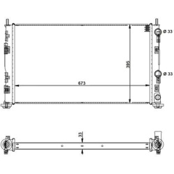 Aušinimo radiatorius
NRF 53733, NRF, 53733, a