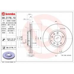 stabdžių diskas (1vnt) PRIME LINE - UV Coated
                                BREMBO                                       