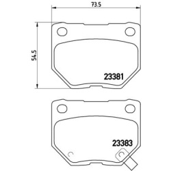 stabdžių trinkelių rinkinys, diskinis stabdys PRIME LINE
                                BREMBO                           