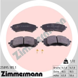 stabdžių trinkelių rinkinys, diskinis stabdys
                                ZIMMERMANN                                  