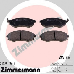 stabdžių trinkelių rinkinys, diskinis stabdys
                                ZIMMERMANN                                  