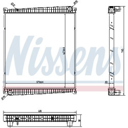 Aušinimo radiatorius
NISSENS 6378750, NISSENS