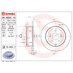 stabdžių diskas (1vnt) PRIME LINE
                                BREMBO                                                08.