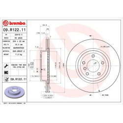 stabdžių diskas (1vnt) PRIME LINE - UV Coated
                                BREMBO                                       