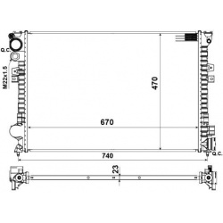 Aušinimo radiatorius
                                NRF                                58958, NRF, 58958, auto detalė