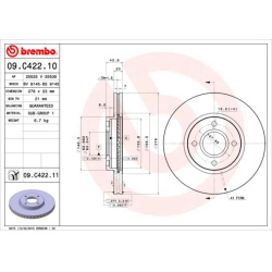 stabdžių diskas (1vnt) PRIME LINE - UV Coated
                                BREMBO                                       