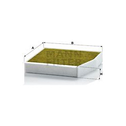 filtras, salono oras FreciousPlus
                                MANN-FILTER                                                