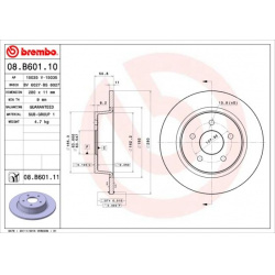 stabdžių diskas (1vnt) PRIME LINE - UV Coated
                                BREMBO                                       
