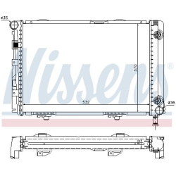 Aušinimo radiatorius
                                NISSENS                                                62557A, NISSENS,