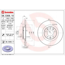 stabdžių diskas (1vnt) PRIME LINE
                                BREMBO                                                08.