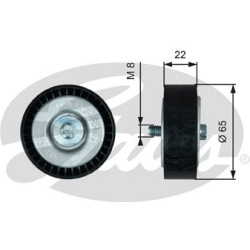 kreipiantysis skriemulys, V formos rumbuotas diržas DriveAlign™
                                GATES                     