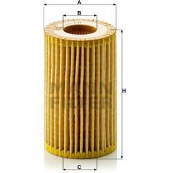 alyvos filtras
                                MANN-FILTER                                                HU611X, MANN-FILTER
