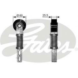 diržo įtempiklis, V formos rumbuotas diržas DriveAlign™
                                GATES                           