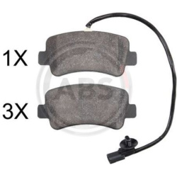 stabdžių trinkelių rinkinys, diskinis stabdys
                                A.B.S.                                      