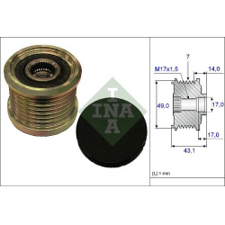 laisvos eigos sankaba, kint. sr. generatorius
                                INA                                            