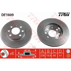 Stabdžių diskas
                                TRW                                                DF1609, TRW, DF1609, aut