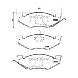 stabdžių trinkelių rinkinys, diskinis stabdys PRIME LINE
BREMBO