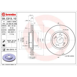 stabdžių diskas (1vnt) PRIME LINE - UV Coated
                                BREMBO                                       