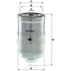 kuro filtras
MANN-FILTER WK8051, MANN-FILTER,