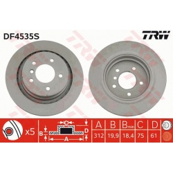 stabdžių diskas (1vnt) TRW SINGLE
DF4535S, TRW, DF4535S, auto detalė