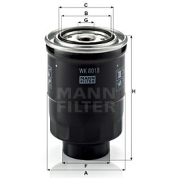 kuro filtras
                                MANN-FILTER                                                WK8018X, MANN-FILTER,