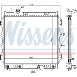 Aušinimo radiatorius
NISSENS 61002, NISSENS,