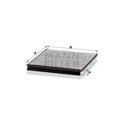 filtras, salono oras
                                MANN-FILTER                                                CUK2734, MANN