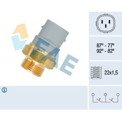 temperatūros jungiklis, radiatoriaus ventiliatorius
                                FAE                                     