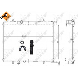 Aušinimo radiatorius
                                NRF                                                58304, NRF, 58304, a