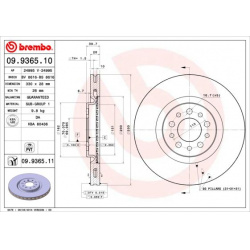 stabdžių diskas (1vnt) PRIME LINE
                                BREMBO                                                09.