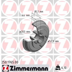 stabdžių būgnas
                                ZIMMERMANN                                                250.1765.00, Nen