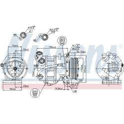 kompresorius, oro kondicionierius ** FIRST FIT **
                                NISSENS                                    
