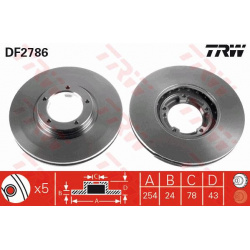 stabdžių diskas (1vnt)
                                TRW                                                DF2786, TRW, DF27