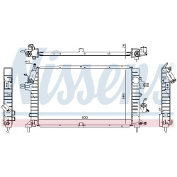 Aušinimo radiatorius
                                NISSENS                                                63029A, NISSENS,