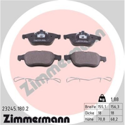 stabdžių trinkelių rinkinys, diskinis stabdys
                                ZIMMERMANN                                23