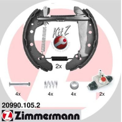 stabdžių trinkelių komplektas KIT Z
                                ZIMMERMANN                                            